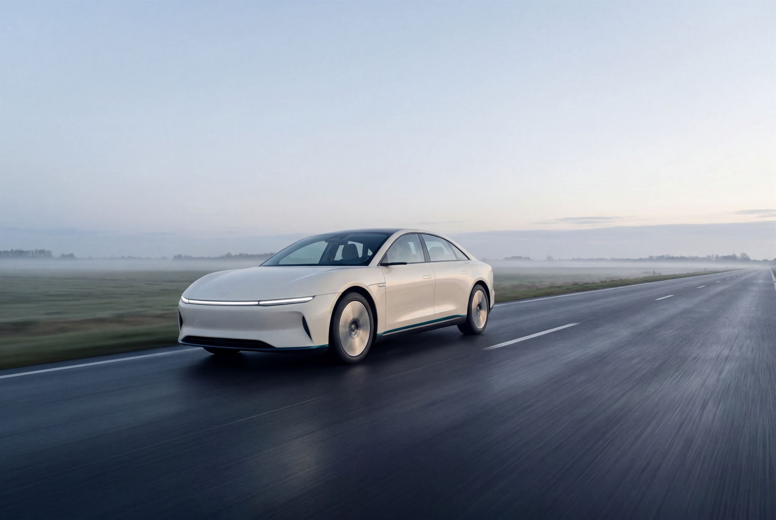 The Stroom on an open misty road